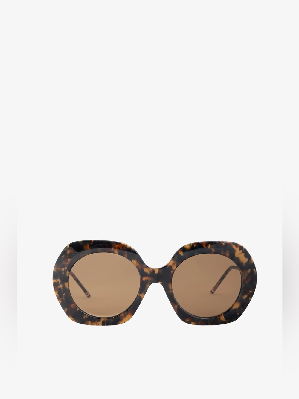 NWOT Thom Browne Oversized Round Frame Tortoise Sunglasses